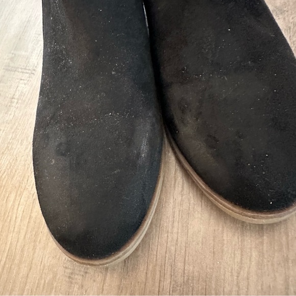 Women’s Dr Scholls T Astir Bootie Shoes Black Womens Size 7M Side Zip - Picture 5 of 9